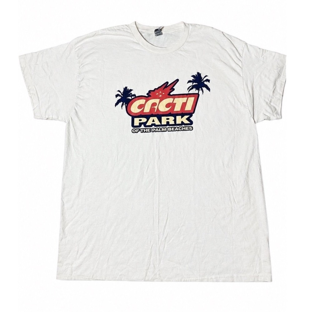 Rare Travis Scott Cacti Park Of The Palm Beaches T-Shirt Mens XL Off White